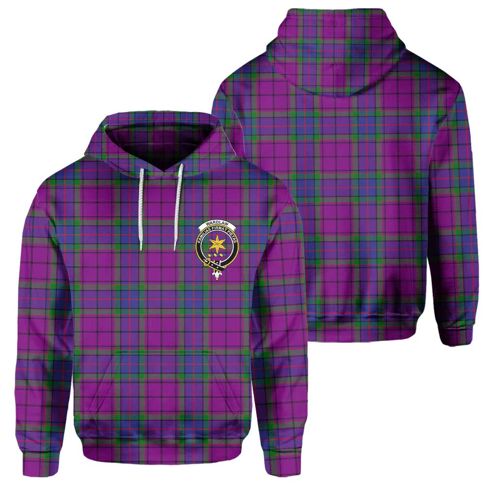 Clan Wardlaw Tartan Men Hoodie Crest And Plaid Basic Style