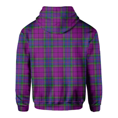 Clan Wardlaw Tartan Men Hoodie Crest And Plaid Basic Style