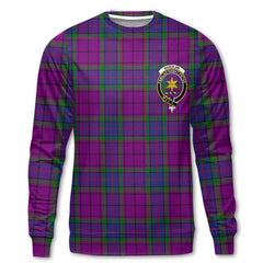 Clan Wardlaw Tartan Men Sweatshirt Crest And Plaid Basic Style