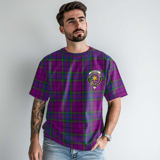 Clan Wardlaw Tartan Men T Shirt Crest And Plaid Basic Style