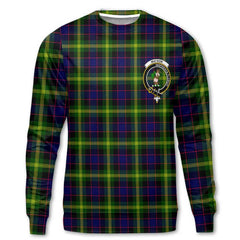 Clan Watson Tartan Men Sweatshirt Crest And Plaid Basic Style