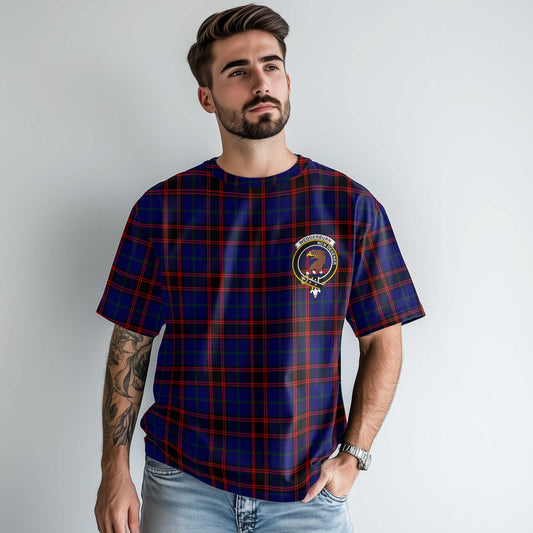 Clan Wedderburn Tartan Men T Shirt Crest And Plaid Basic Style