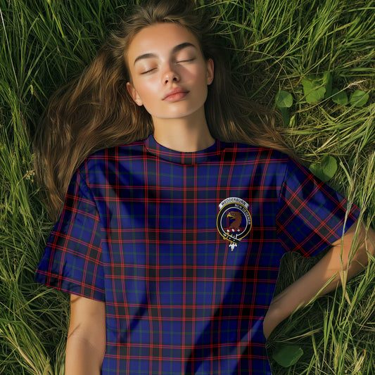 Clan Wedderburn Tartan Women T Shirt Crest And Plaid Basic Style