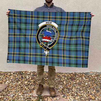 Clan Weir Tartan Flag Crest And Plaid Basic Style