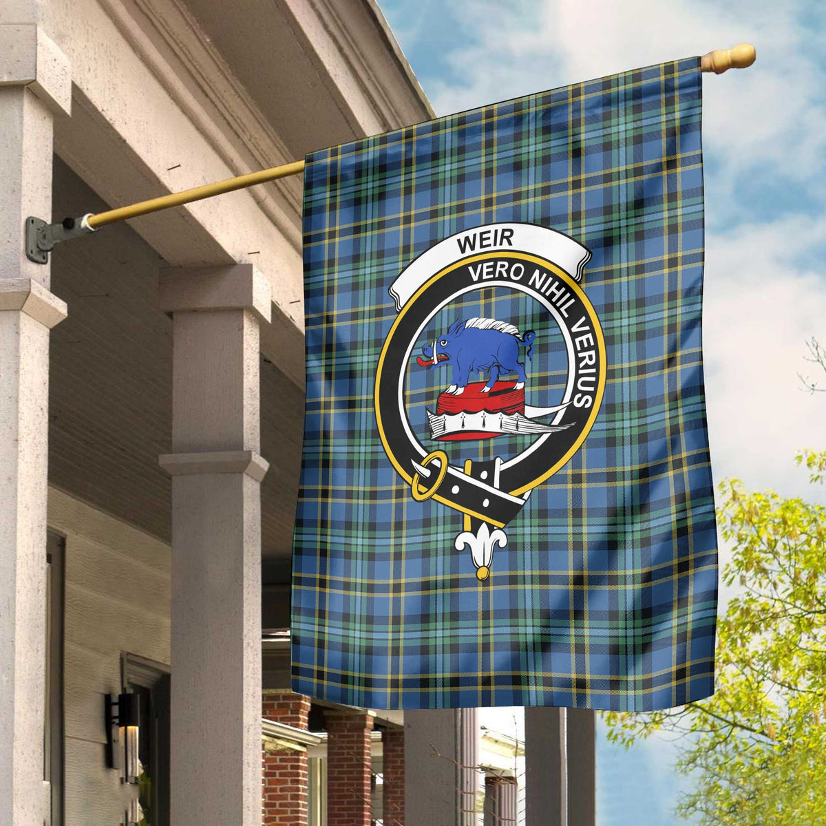 Clan Weir Tartan Garden Flag Crest And Plaid Basic Style
