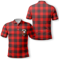 Clan Wemyss Tartan Men Polo Shirt Crest And Plaid Basic Style