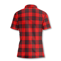 Clan Wemyss Tartan Women Polo Shirt Crest And Plaid Basic Style