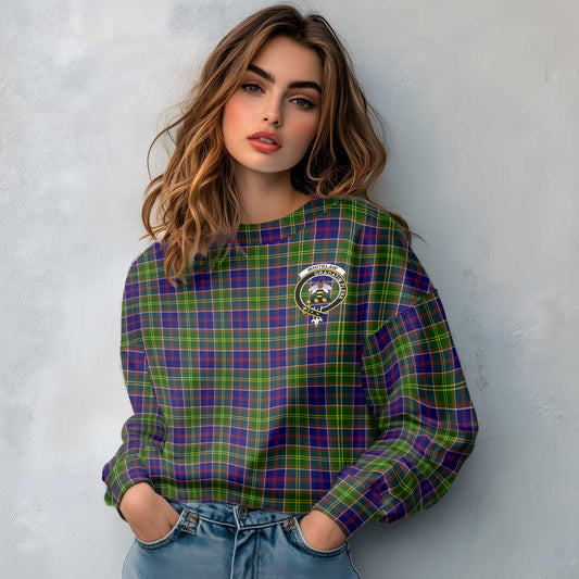 Clan Whitelaw Tartan Women Sweatshirt Crest And Plaid Basic Style