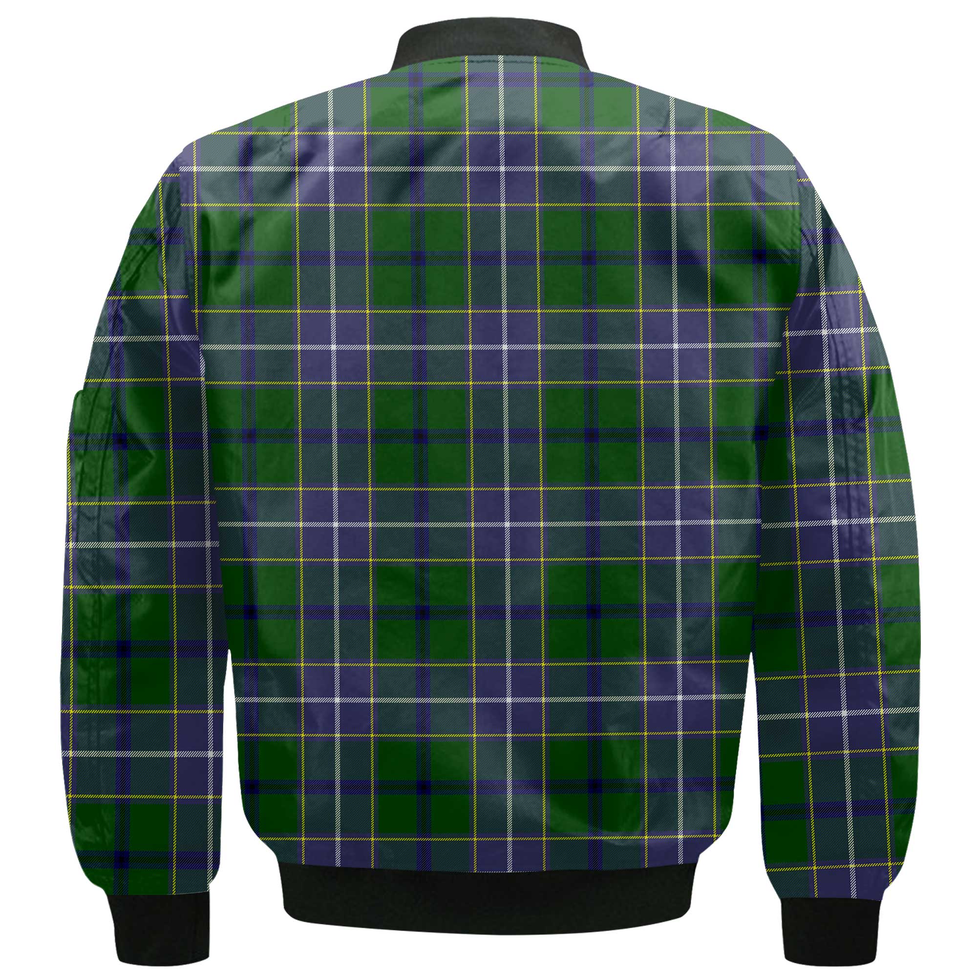 Clan Wishart Tartan Men Bomber Jacket Crest And Plaid Basic Style