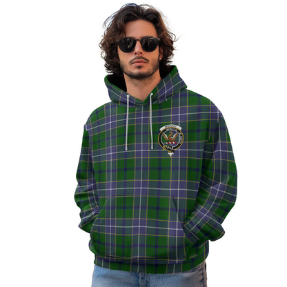 Clan Wishart Tartan Men Hoodie Crest And Plaid Basic Style