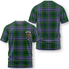 Clan Wishart Tartan Men T Shirt Crest And Plaid Basic Style