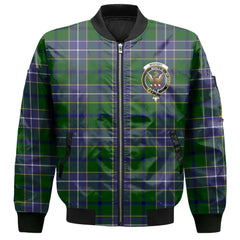 Clan Wishart Tartan Women Bomber Jacket Crest And Plaid Basic Style