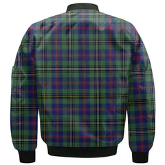 Clan Wood Tartan Men Bomber Jacket Crest And Plaid Basic Style