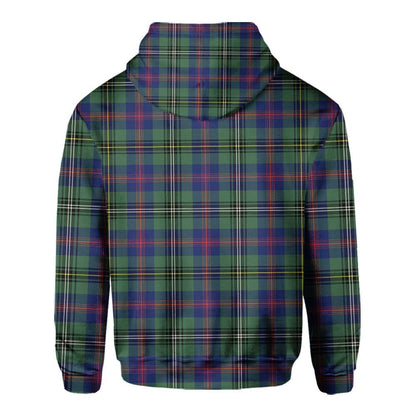 Clan Wood Tartan Men Hoodie Crest And Plaid Basic Style