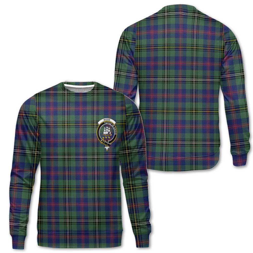 Clan Wood Tartan Men Sweatshirt Crest And Plaid Basic Style