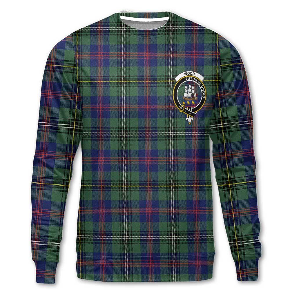Clan Wood Tartan Men Sweatshirt Crest And Plaid Basic Style