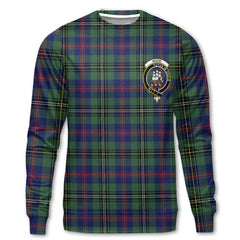 Clan Wood Tartan Men Sweatshirt Crest And Plaid Basic Style