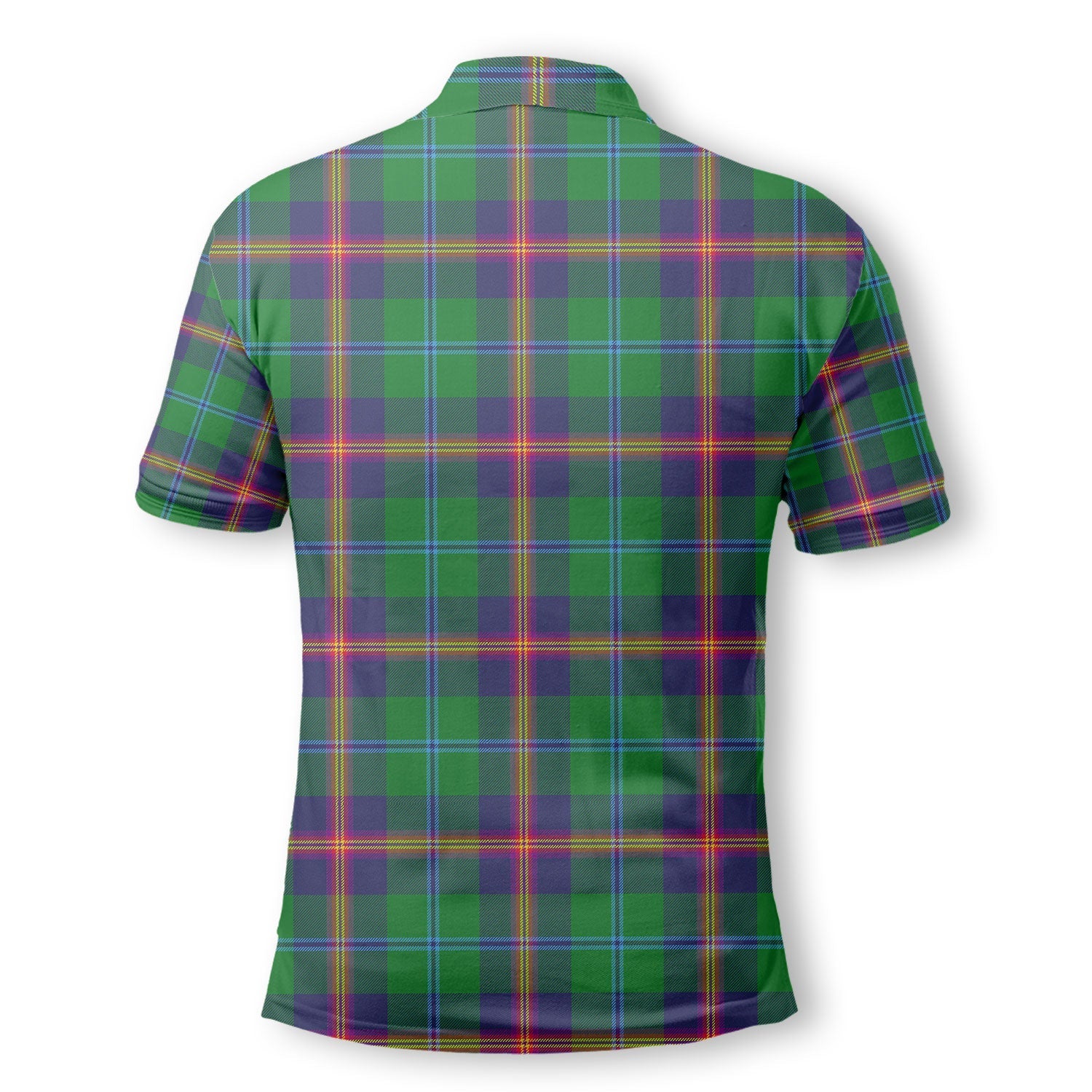 Clan Young Tartan Golf Men Polo Shirt Crest And Plaid Basic Style