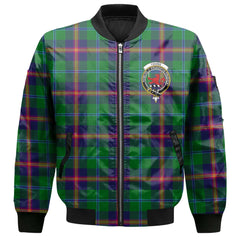 Clan Young Tartan Men Bomber Jacket Crest And Plaid Basic Style