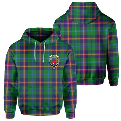 Clan Young Tartan Men Hoodie Crest And Plaid Basic Style