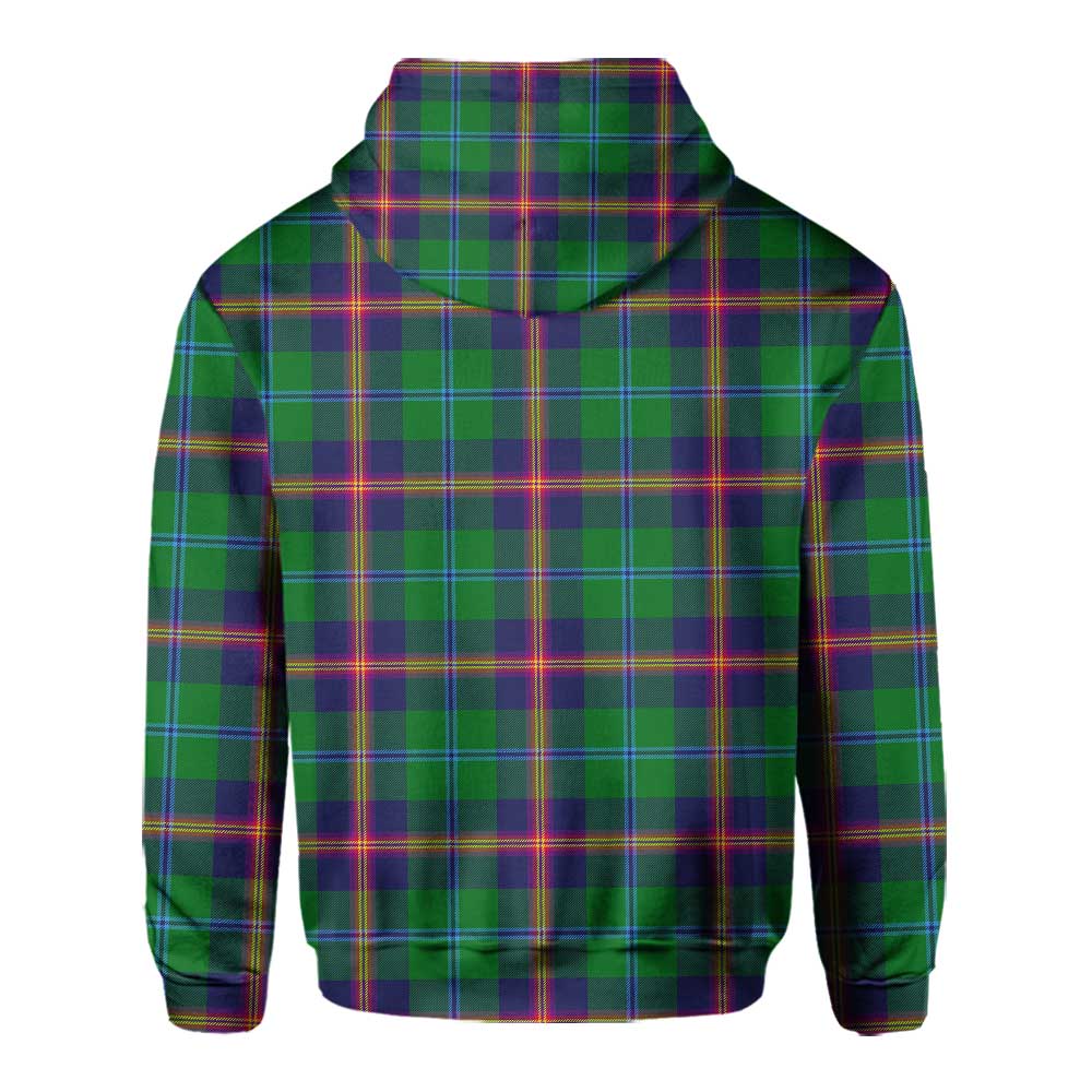 Clan Young Tartan Men Hoodie Crest And Plaid Basic Style