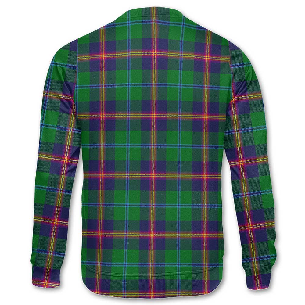 Clan Young Tartan Men Sweatshirt Crest And Plaid Basic Style