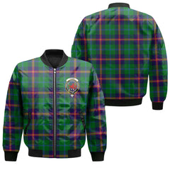 Clan Young Tartan Women Bomber Jacket Crest And Plaid Basic Style