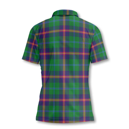 Clan Young Tartan Women Polo Shirt Crest And Plaid Basic Style