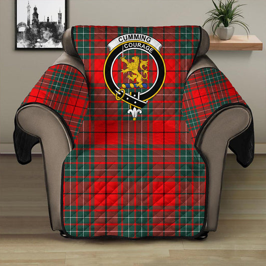 Cumming Modern Tartan Crest Sofa Protector