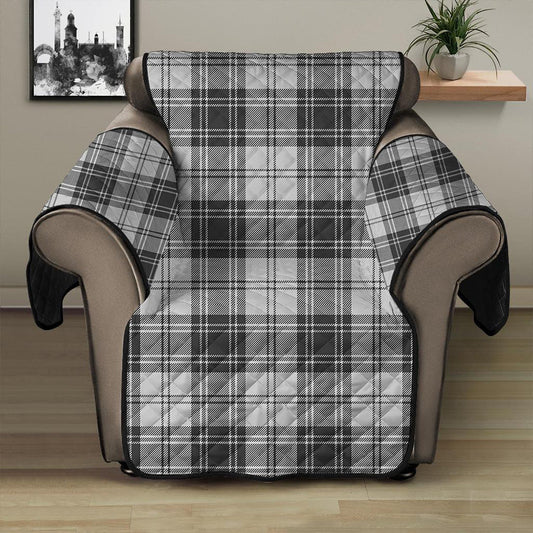 Douglas Grey Modern Tartan Plaid Sofa Protector