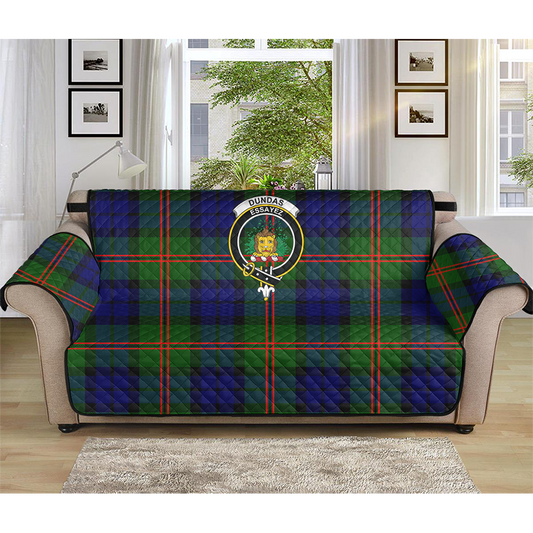 Dundas Modern Tartan Crest Sofa Protector