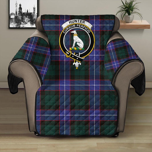 Hunter Modern Tartan Crest Sofa Protector