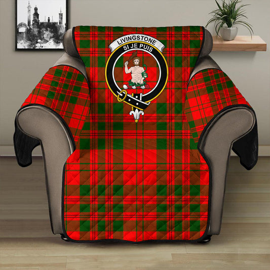 Livingstone Modern Tartan Crest Sofa Protector