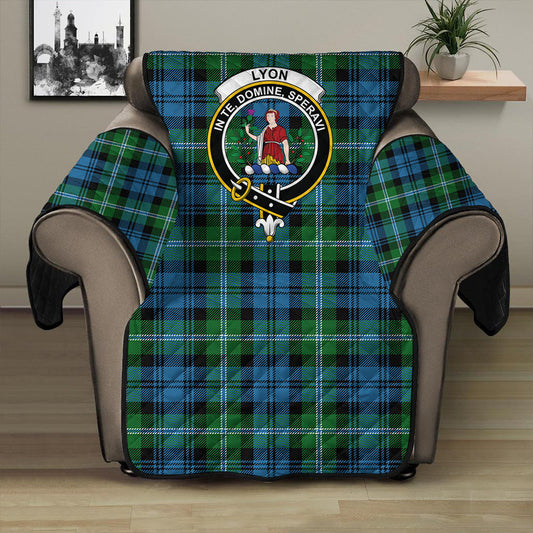 Lyon Clan Tartan Crest Sofa Protector