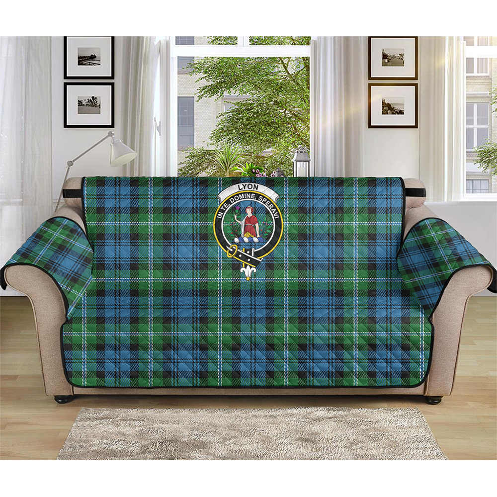 Lyon Clan Tartan Crest Sofa Protector