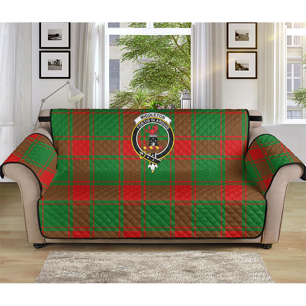 Middleton Modern Tartan Crest Sofa Protector