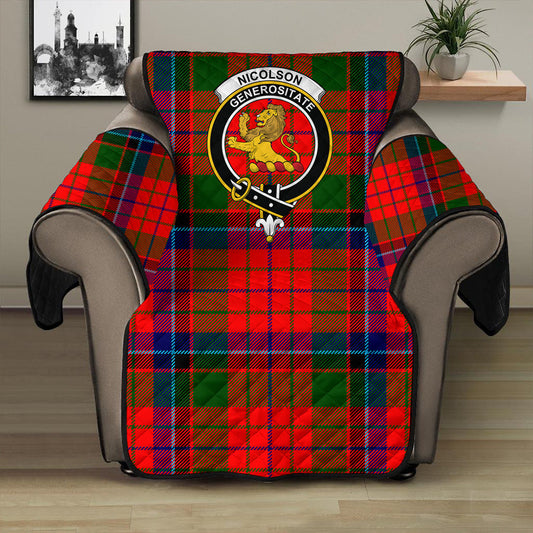 Nicolson Modern Tartan Crest Sofa Protector