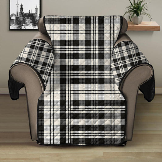 Scott Black & White Ancient Tartan Plaid Sofa Protector