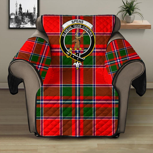 Spens Modern Tartan Crest Sofa Protector