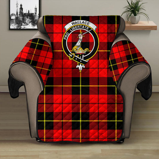 Wallace Hunting - Red Tartan Crest Sofa Protector