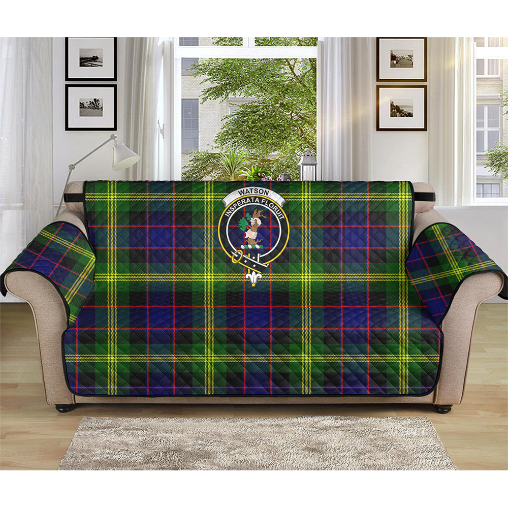 Watson Modern Tartan Crest Sofa Protector