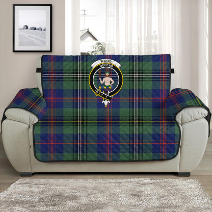 Wood Modern Tartan Crest Sofa Protector