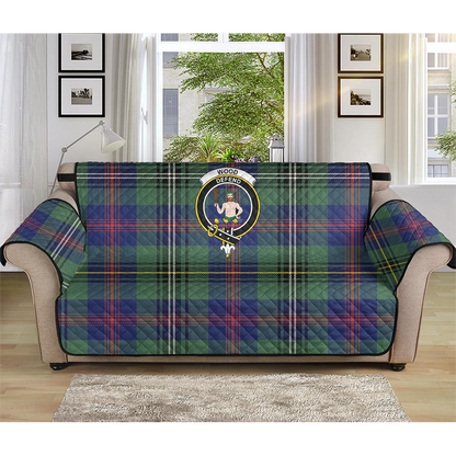 Wood Modern Tartan Crest Sofa Protector