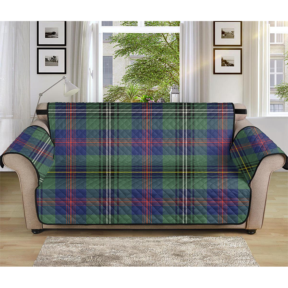 Wood Modern Tartan Plaid Sofa Protector