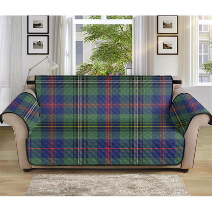 Wood Modern Tartan Plaid Sofa Protector