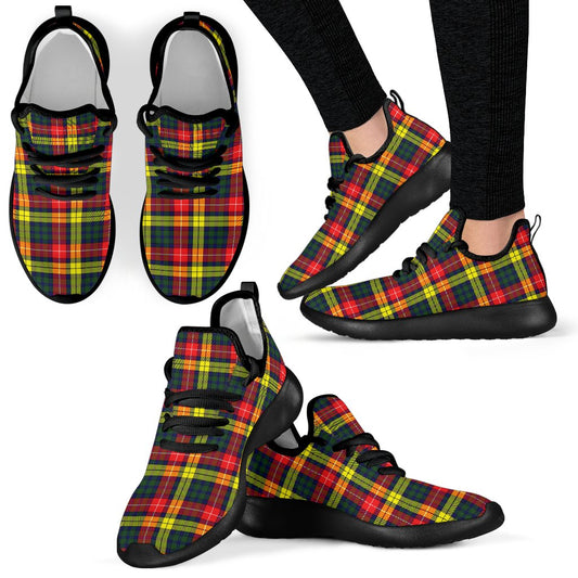 Buchanan Modern Tartan Plaid Mesh Knit Sneakers