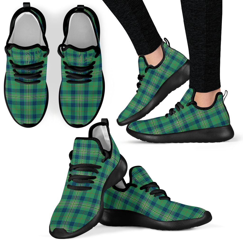 Kennedy Ancient Tartan Plaid Mesh Knit Sneakers