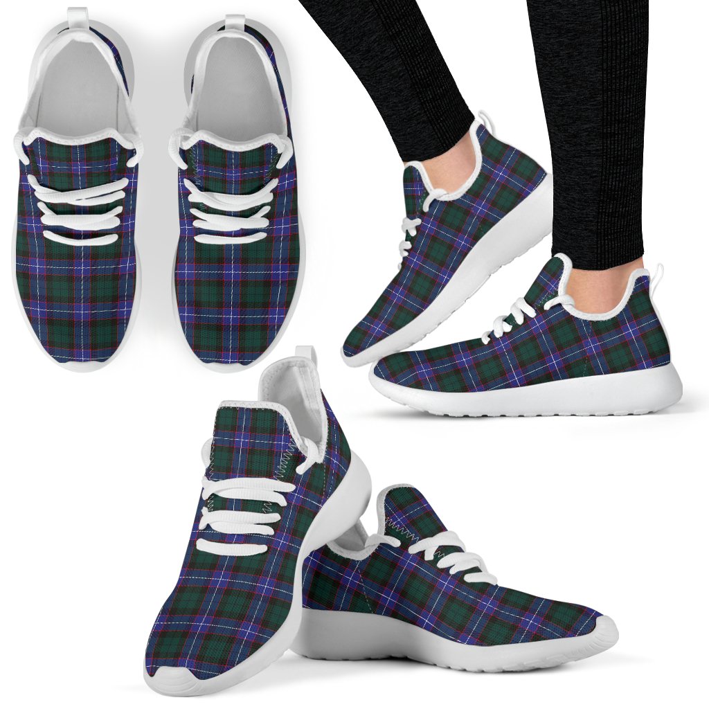 Guthrie Modern Tartan Plaid Mesh Knit Sneakers