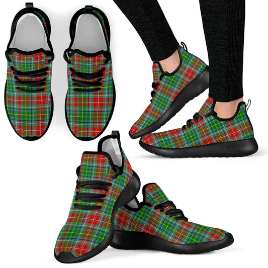 Muirhead Tartan Plaid Mesh Knit Sneakers