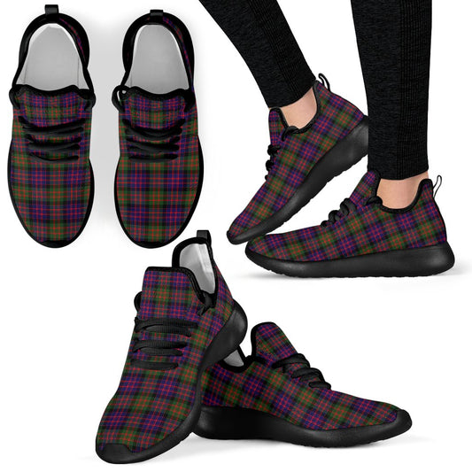 MacDonald Modern Tartan Plaid Mesh Knit Sneakers